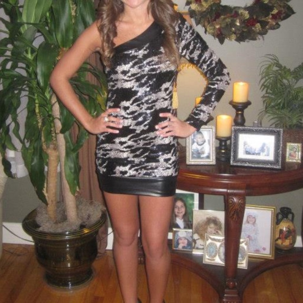 Bebe Sequin Dress